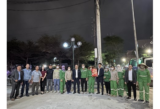 LÃNH ĐẠO CÔNG TY CỔ PHẦN MÔI TRƯỜNG VÀ CÔNG TRÌNH ĐÔ THỊ THÁI BÌNH THĂM, ĐỘNG VIÊN, CHÚC TẾT CÁC ĐƠN VỊ TRỰC TẾT NGUYÊN ĐÁN